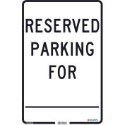 Global Industrial™ Reserved Parking For, 18x12, 0,063 Aluminium