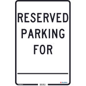 Global Industrial™ Reserved Parking For, 18x12, 0,08 Aluminium