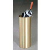 Cylinder Style Satin Brass Umbrella Stand for Full Size Umbrellas