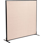 Interion® Freestanding Office Partition Panel, 60-1/4"W x 60"H, Tan