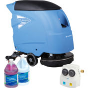 Auto Walk-Behind 18" Floor Scrubber Kit w/ Free Chemical Dilution Set by Global Industrial