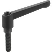 J.W. Winco 5N25A01K Zinc Die Cast Adjustable Lever w/ Steel Components - M5 x 25mm Stud