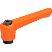 J.W. Winco 5TA03O Zinc Die Cast Adjustable Lever w/ Steel Components - 5/16-18 Tapped Thread