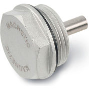 J.W. Winco 738-26-G1/2 aluminium magnétique bouchon fileté w / joint NBR - G 1/2" Pipe Thread