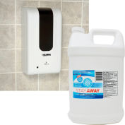 Global Industrial™ Distributeur blanc automatique avec kit de démarrage désinfectant pour les mains