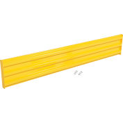 Vestil Bolt-On Style Steel Guard Rail, 3-Rib, 6-1/2'L, Yellow