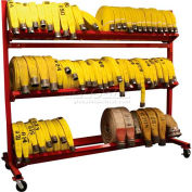 Ready Racks™ Three-Tier Hose Cart - Holds Up to 3000' of 2-1/2" Hose