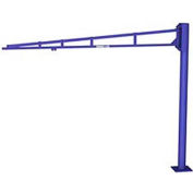 Grue à flèche Gorbel® LD Tool Solutions sans support, envergure de 4 pi, hauteur de 10 pi sous la flèche, capacité de 150 lb