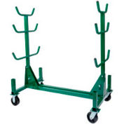 Greenlee 668 Mobile Conduit And Pipe Rack With Casters, 1000 lb. Capacity