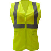 Sécurité ESG 7803, classe 2, gilet de sécurité Hi-Vis Mesdames, Lime, S/M