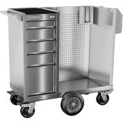 Champion FM Pro Series All Stainless Steel Industrial Mobile Sanitization Cart 41"W x 20"D x 43"H