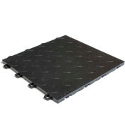 Bloc tuile B1US4227 Garage plancher imbrication Tiles, damiers, noir