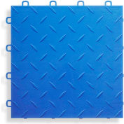 Bloc tuile B1US4527 Garage plancher emboîtement tuiles, damiers, Royal Blue