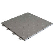 Bloc tuile B1US4627 Garage plancher imbrication Tiles, damiers, gris