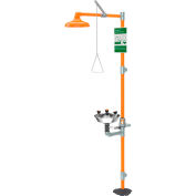 Guardian Equipment Safety Station with WideArea Eye/Face Wash, S/S Bowl, G1909
