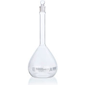 Flacon, Volumétrique , Globe Glass, Classe A, À contenir (TC), ASTM E288, 1000mL