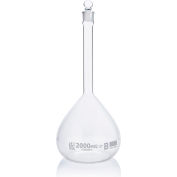 Flacon, Volumétrique , Globe Glass, Classe B, À contenir (TC), ASTME288, 2000mL