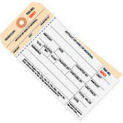 2 Part Carbonless Stub Style Inventory Tags, 1000-1499, #8, 6-1/4"L x 3-1/8"W, 500/Pack