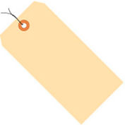 Manila Shipping Tags, Pre Wired, 13 Pt., #1, 2-3/4"L x 1-3/8"W, 1000/Pack
