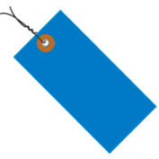 Tyvek® Étiquettes d’expédition, Précâblé, #5, 4-3/4 « L x 2-3/8"W, Bleu, 100/Pack
