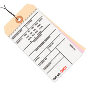Global Industrial 3 Part Carbonless Inv. Tag 8000-8499, Pre Wired#8 6-1/4"L x 3-1/8"W, 500/Pk