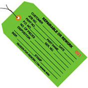 Global Industrial™ Inspection Tag Réparable ou Rework Pre Wired#5 4-3/4"L x 2-3/8"W Vert