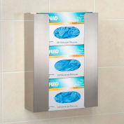 Global Industrial Triple Stainless Steel Glove Box Holder, 11"W x 3-3/4"D x 15"H