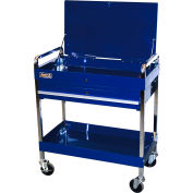 Homak BL05500190 32" Professional 1 Drawer Blue Service Cart