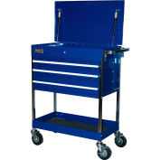 HOMAK BL05500200 34-1/2" Professional 3 tiroir Service bleu charrette