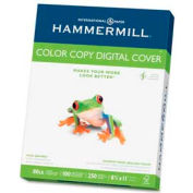 Hammermill® copie de la couverture de papier de couleur, 8-1/2 "x 11", 80 lb, Ultra lisse, blanc, 250 feuilles/rame