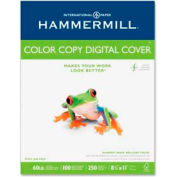 Hammermill® copie de la couverture de papier de couleur, 8-1/2 "x 11", 60 lb, Ultra lisse, blanc, 250 feuilles/paquet