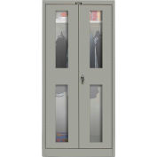 Hallowell 435W18SV-HG 400 séries sécurité-vue armoire armoire, 36 x 18 x 72, gris, non assemblés