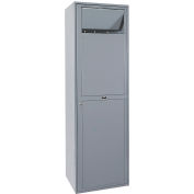 Hallowell® 1-Tier 1 Door Uniform Exchange Locker, 26"W x 21"D x 84"H, Dark Gray, Assembled