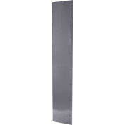 Hallowell KMP1560 Steel Locker Accessory - Universal Finished End Panel 15"Dx60"H - Dark Gray