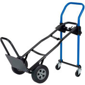 Harper™ JDCJ8523EN 3-in-1 Convertible Hand Truck - Solid Rubber & Nose Extension - 500 Lb. Cap