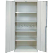 Hallowell 800 Series Industrial Storage Cabinet, 36"W x 18"D x 78"H, Parchment, Unassembled