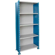Hallowell H-Post High Capacity Shelving 36"W x 24"D x 87"H 5 Adj Shelves Closed Style-Shelf Starter