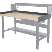 Hallowell Workbench retour & fin arrêter Kit, 72" W x 30 H « D x 6"