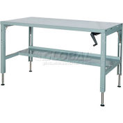 Parent Standard Workbench W/ C Channel Leg, Steel Square Edge, 60"W x 29"D, Gray