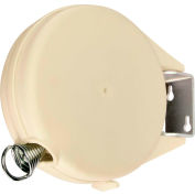Ligne à linge rétractable intérieure/extérieure, pêche naturelle, plastique de vinyle, capacité de 40 pieds linéaires
