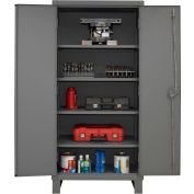 Armoire de rangement industrielle™ robuste Global, calibre 12, 36 po L x 24 po P x 78 po H, gris