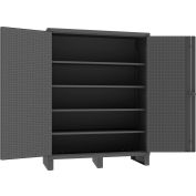 Durham lourd devoir Pegboard & étagère armoire HDCP246078-4S95 - calibre 12 W 60" x 24 « P x 78" H