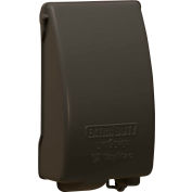Hubbell TayMac MX4280Z, One Gang, Aluminum, Collapsible, In-Use Cover, Bronze