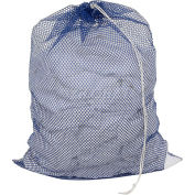 Mesh Bag W/ Drawstring Closure, Blue, 30x40, Heavy Weight - Pkg Qty 12