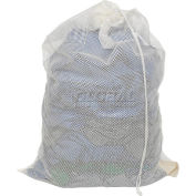 Mesh Bag W/ Drawstring Closure, White, 30x40, Medium Weight - Pkg Qty 12