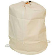 25" Drawcord Laundry Bag, Cotton Duck, Natural, Straight Bottom - Pkg Qty 12
