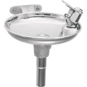 Haws Wall Mounted Drinking Fountain,Round, Stainless Steel Bowl