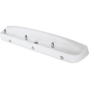 Haws Wall Mounted White Enameled Iron Three Bubbler Drinking Fountain