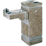 Haws "Hi-Lo" Barrier-Free Concrete Pedestal Outdoor Drinking Fountain