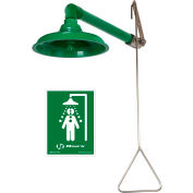 Haws® AXION® MSR, 8130, Corrosion Resistant SS and PVC Horizontal, Vertical Drench Shower